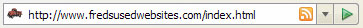 Screen clipping of URL bar